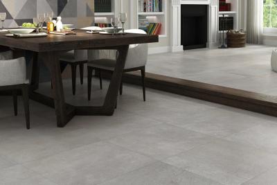 China Grey Color Modern Porcelain Tile Dry Glaze Matt Surface Easy Maintenance for sale