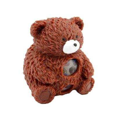 China Hot Selling Eco-friendly Iron Straining Hot Selling Flybear Amazon Squeeze Gel Water Animal Beads Freeze Ball Toy for sale