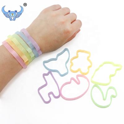 China Wholesale Children's Toys Promotes Fun Silly Animal Trained Rubber Bands Kids Toy Colorful High Elastic Silicone Rubber Bands for sale