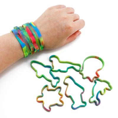 China Children's Toys Wholesale Silicone Shaped Wristband Hair Animal Rubber Band Canimal Shape Rubber Band For Kids for sale