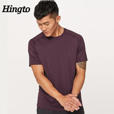 China 2019 OEM 100% cotton T-shirt sportswear screen wear slim fit men's anti-pilling custom t-shirts printing slim fit men's empty t-shirts for sale