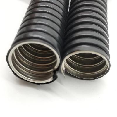 China 304 Corrugated Electrical Stainless Steel Electrical Cable Wire Protection Polyamide Flexible Metal Conduit Waterproof Pipe Galvanized Steel Material PVC for sale