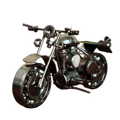 China Europe Factory Direct Sale Iron Crafts Antique Harley Motorcycle Model Handmade For Home Decoration for sale