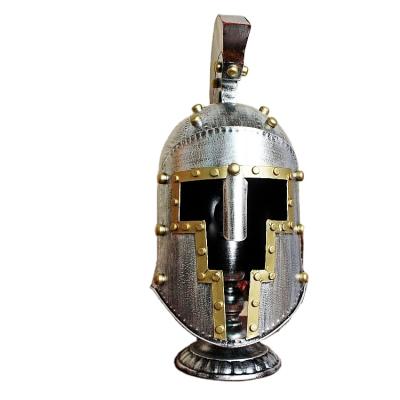 China Europe Top Sale Vintage Metal Opens European Style Old Roman War Spartan Helmet Medieval For Costume Office Decor for sale