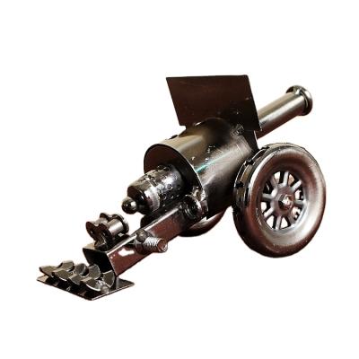 China Creative Home Retro Europe Metal Crafts Decoration Vintage Cannon Model Toys For Children for sale