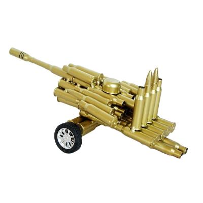 China Wholesale Europe Metal Bullet Shape Tank Model Military Gifts Vintage 53 Artillery Model For Collection for sale