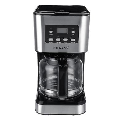 China Sokany121e style American coffee machine household automatic drip coffee maker American tea making semi-automatic for sale