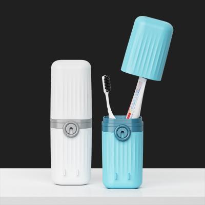 China Creative Magnetic Multifunctional Cup Holder Travel Toothbrush Holder Travel Toothbrush Toothpaste Storage Box Portable Set for sale