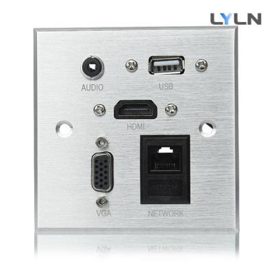 China Placa de plata/del negro del color del sistema de pesos americano de pared con 3.5m m estéreos y el puerto RJ45 en venta