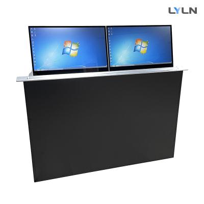 China Monitor de computadora retráctil motorizado de lado a lado LYLN AMX Crestron Compatible en venta