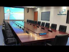 Motorized Retractable Monitor Integrated With Conference System