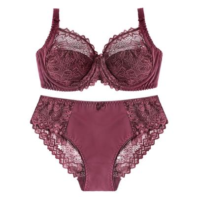 China 2021 same wholesale new arrival size E cup women bra QUICK DRY big and brief sets for sale