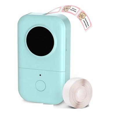 China Black And White Pocket Label Printer Inkless Sticker Portable Label Printer Mini Blue Tooth Printer For IOS Android Handheld for sale