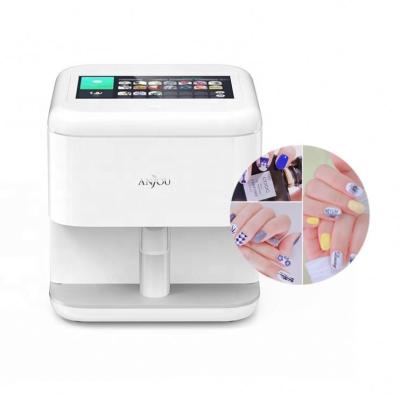 China Portable Professional Mobile 3D Nail Printer Fingernail Printer Diy Machine Portable Smart Fingernail 3D Printer Digital Automatic Nail Polish Art Printer for sale