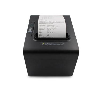 China High Quality Black And White 80mm Thermal Receipt Printer POS Small Ticket Printer With Auto Cutter, USB Lan Port Best Price for sale