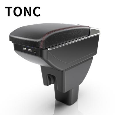 China TONC Storage Box For Honda 2018 Brios Multifunction Car Seat Console Armrest Box Center Interior Storage Box With Cup Holder for sale