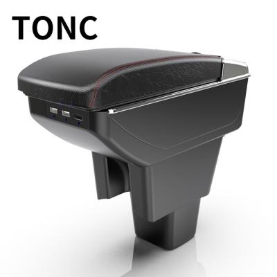 China TONC Storage Box For HONDA AMAZING Seat Interior Split Armrest Black Car Center Console Storage Box With Water Cup Holder Auto Accessories for sale