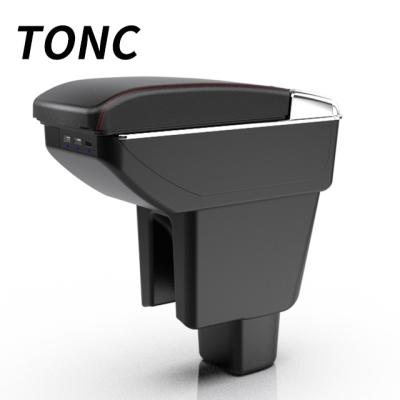 China TONC Storage Box For Honda BR-V Car Seat Armrest Split Center Console Storage Box Adjustable Armrest Water Cup Holder Auto Parts With USB for sale