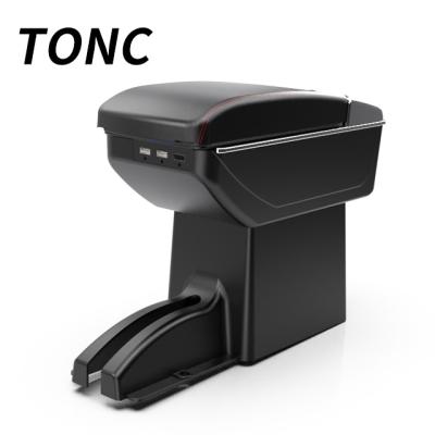 China TONC Storage Box For Datsun MI-DO ON-DO Car Seat Armrest Adjustable Center Console Storage Box With Cup Holder Car Interior Parts for sale