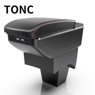 China TONC Storage Box For Suzuki Brezza High Quality Car 2019 Adjustable Black Console Storage Box Seat Armrest With Cup Holder Auto Parts for sale