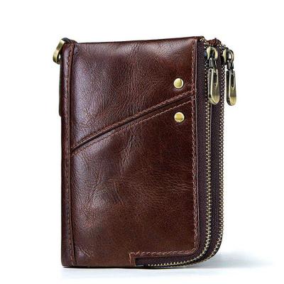 China 2021 DDP Customized RFID Purse Factory Price Zipper Wallet Leather Rfid Wallet for sale