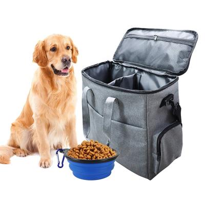 China Sustainable Airline Approved Food Tote Backpack Pet Dog Travel Expandable Folding Bag for sale