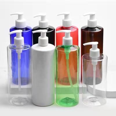 China 250ml 500ml PET Material Shampoo Bottle Boston Cosmetic Disinfectant Bottle Customizable Colors With Shampoo Pump for sale