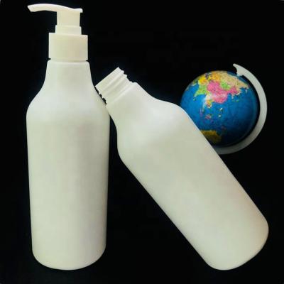 China High Quality HDPE550ml PLASTIC PACKAGING Shampoo Bottle Plastic Screen Printing Color Cap Bottle With Pump for sale