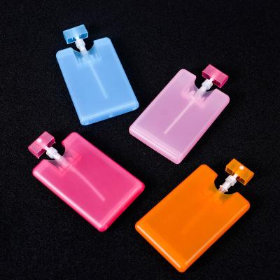 China New Household Products Hot Sale 20ml PP Material Design Mobile Phone Plastic Cards Perfume 2oz Spray Bottle With Spray Pump for sale