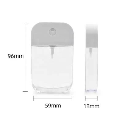 China Hot Sale 38ml 40ml 45ml Household Products Credit Card Type Spray Bottle PET Material Mobile Phone With Spray Pump for sale