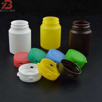 China 30ml 40ml 50ml 100ml plastic chewing gum bottle pill bottle pp material with filp top cap for sale