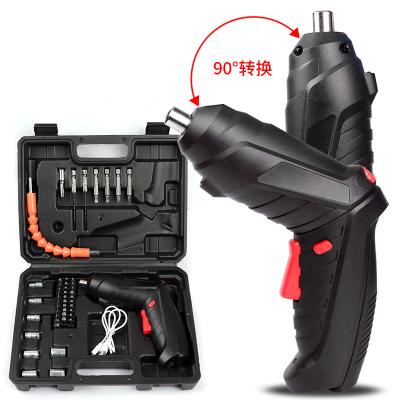 China Multi Function Electric Screwdriver Drill With Li-ion Baterry Cordless Power Electric Cordless Drill Handheld Drill Set With Spare Parts for sale