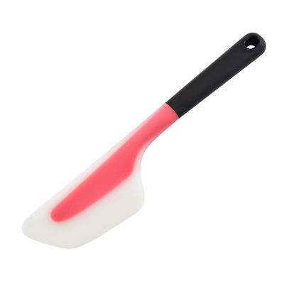 China Disposable Silicone Nonstick Flexible Spatula Heat Resistant Rubber With Solid Stainless Steel Kitchen Essential Instrument for sale