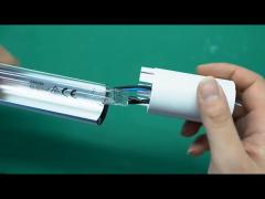 Microwave Sensor 20W Quartz UVC Lamp Tube T8 Germicidal UV Sterilizing Lamp