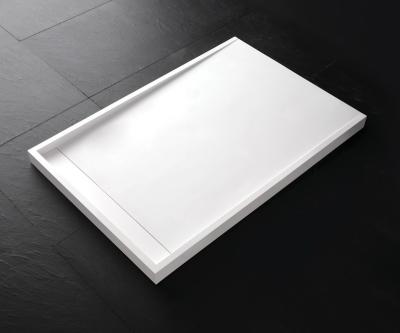 China High Quality OEM Standard Shower Base Modern European Artificial Stone Square Bathroom White Acrylic for sale