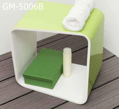 China GM Modern Italian Designed Artificial Stone Shower Bench Stool for sale