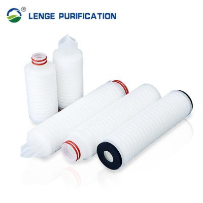 China PES gefalteter Membran-Filter 10 Zoll PES Filter 0,22 μM/0,45 μM Cap 226/222 zu verkaufen