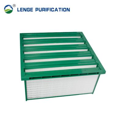 China H13 99,95% ABS Frame Box Type HEPA Filter In Laboratoria HVAC-Systeem Te koop