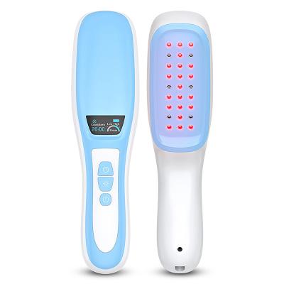 China 650nm+808nm Cold Blue Pain Relief Laser Therapy Unit LLLT Red Light Portable Handheld Unit with Auto Timer 2200mAh for sale