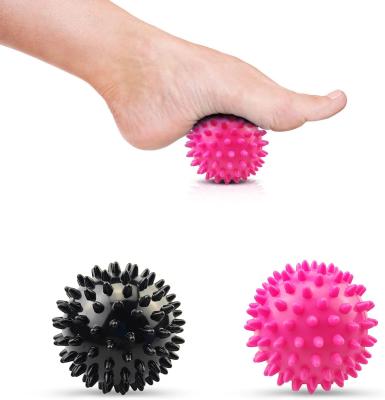 China Durable Foot Spike Pain Hand Fitness Hand Drain Point Drain Ball Massage Yoga PVC Reliever Hedgehog Plantar Balls for sale