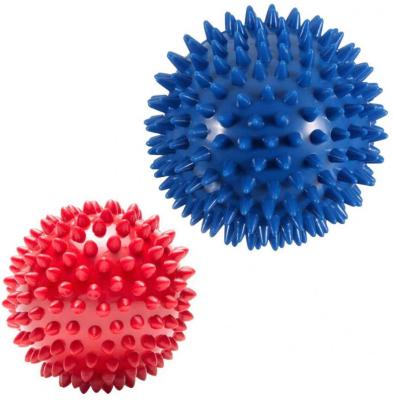 China PVC Muscle Relaxation Hedgehog Massage Hedgehog Ball Acupoint Rotation Ball Yoga Equipment Foot Neck Massager Plantar Training for sale