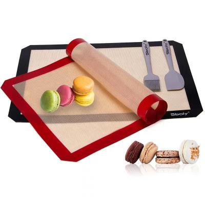 China Non Sustainable Stick Silicone Baking Sheet Baking Mats Set for sale