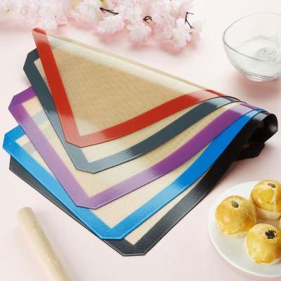 China Macaron Viable Non-Stick Silicone Heat Resistance Kitchen Supply Manufacturer Baking Mat for sale