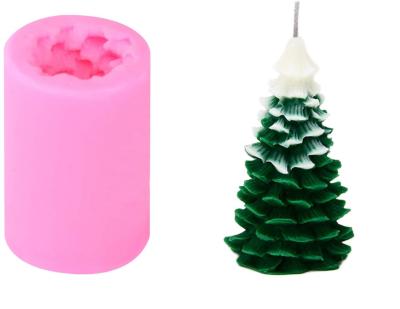 China Stored Christmas Tree Light Resin Casting Ingot Mold Candle Wax Making Mold Silicone Craft Epoxy Silicone DIY Handmade Mold for sale