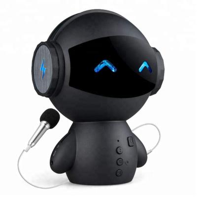 China Multifunctional Smart Portable Loudspeaker Visual Robot Call Personality Card Festival Gifts Music Loudspeaker for sale