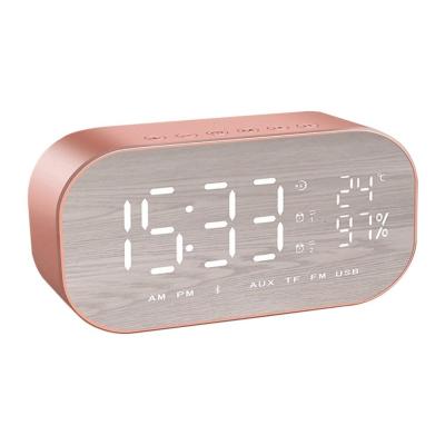 China No Portable Mirror LED Speaker S5 Alarm Clock S2 Wireless Speaker For Smartphone 2000mah Big Sound for sale