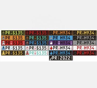 China Euro American Decorative Nautical Number Plates Popular Custom Aluminum European Car Front Tablillas 2022 License Plates Wholesale for sale