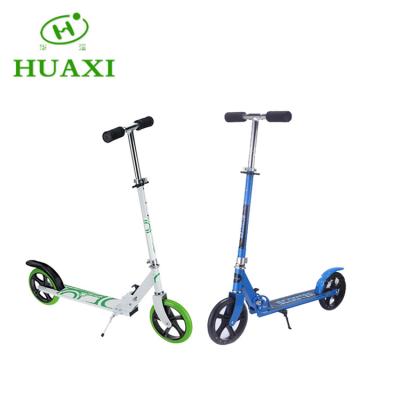 China 200mm PU Supplier Chinese Wholesale 2 Wheeled Scooter Adults for sale