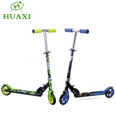 China wholesale cheap foldable high quality 145mm aluminum wheels kids 2 wheel PU space kick scooter for sale