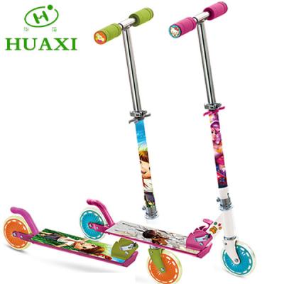 China 120mm PVC New Fashion Two Wheel Kick Kids Scooter for sale